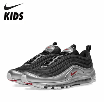 

NIKE Original AIR MAX 97 OG Kids Shoes AIR Cushion Breathable Mens Running Shoes Antislip Woman Sneakers 884421-001