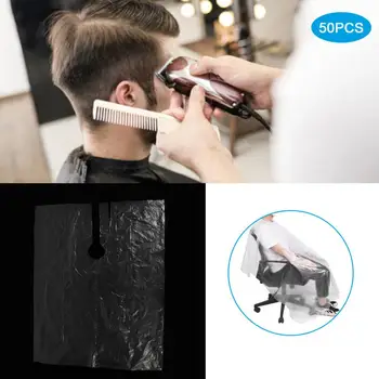 

Barber Cape 50pcs Disposable Hair Cutting Cape Hairdressing Cape for Barber Shop Hair Cutting Wrap Aprons Hairdresser Supplies