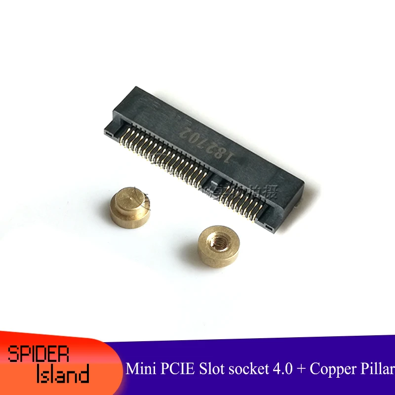 

Разъем DEBROGLIE Mini PCIE, разъем 4,0 + Медный столб, высота, медный держатель M2, держатель модуля 3G, разъем Msata