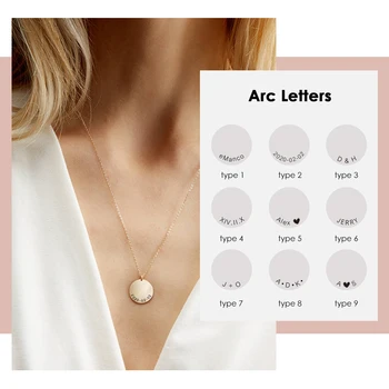 

eManco Custom name Pendant Necklace 316L Stainless Steel Necklace for women Minimalist Necklace Jewelry