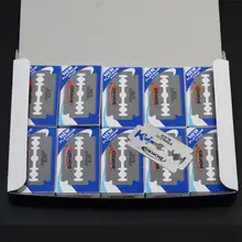 Двухсторонние лезвия для бритвы брендовые из нержавеющей стали Безопасные лезвия для бритв для мужчин бритвенное лезвие, лезвие для формирования бровей