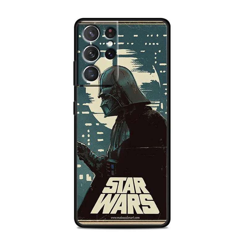 Star Wars hero battle For Samsung Galaxy S22 S21 Ultra S20 FE Lite S10 S9 S8 Plus 5G Silicone Soft Black Phone Case kawaii phone case samsung Cases For Samsung