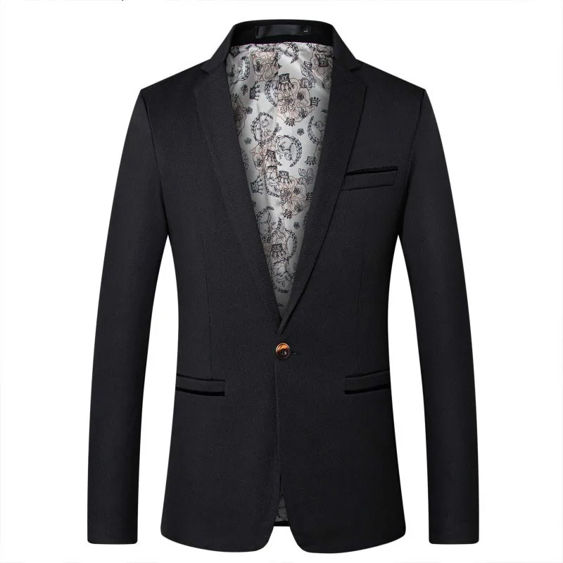 

Men's Fashion Brand Blazer British Style Casual/Business Slim Fit Suit Jacket Male Blazers Young Men Jacket Coats Plus Size 5XL