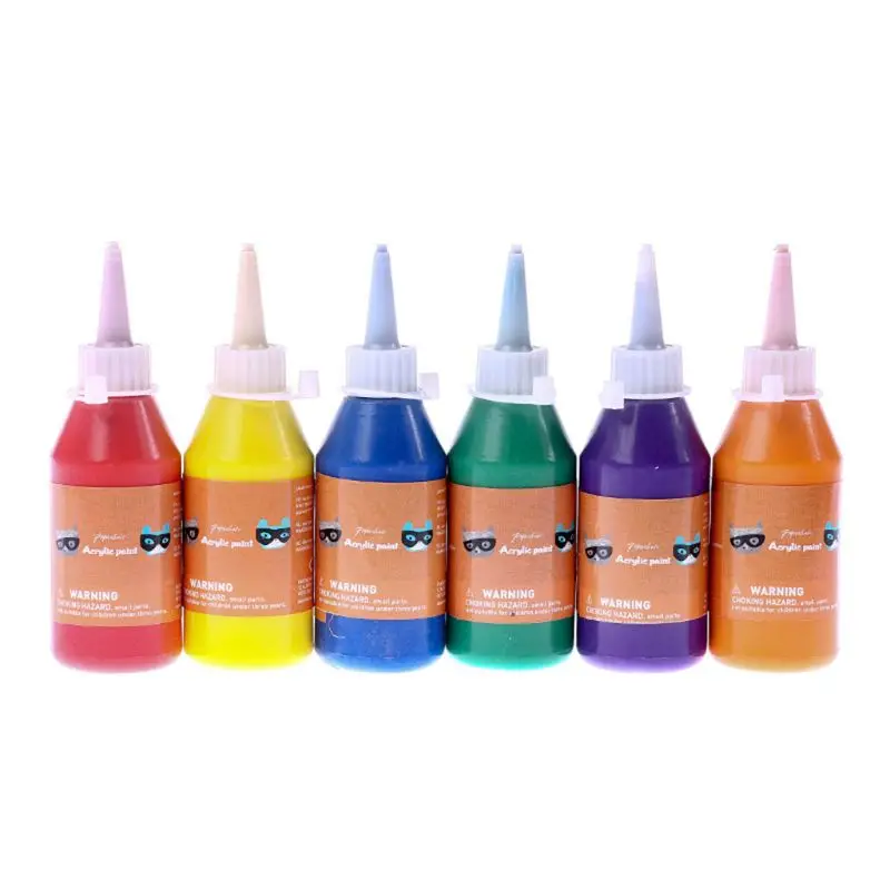 100ml Children Hand Painted Pigments Drawing Acrylic Paint DIY Hand-painted Stone Painting Kindergarten Art Graffiti Supplies