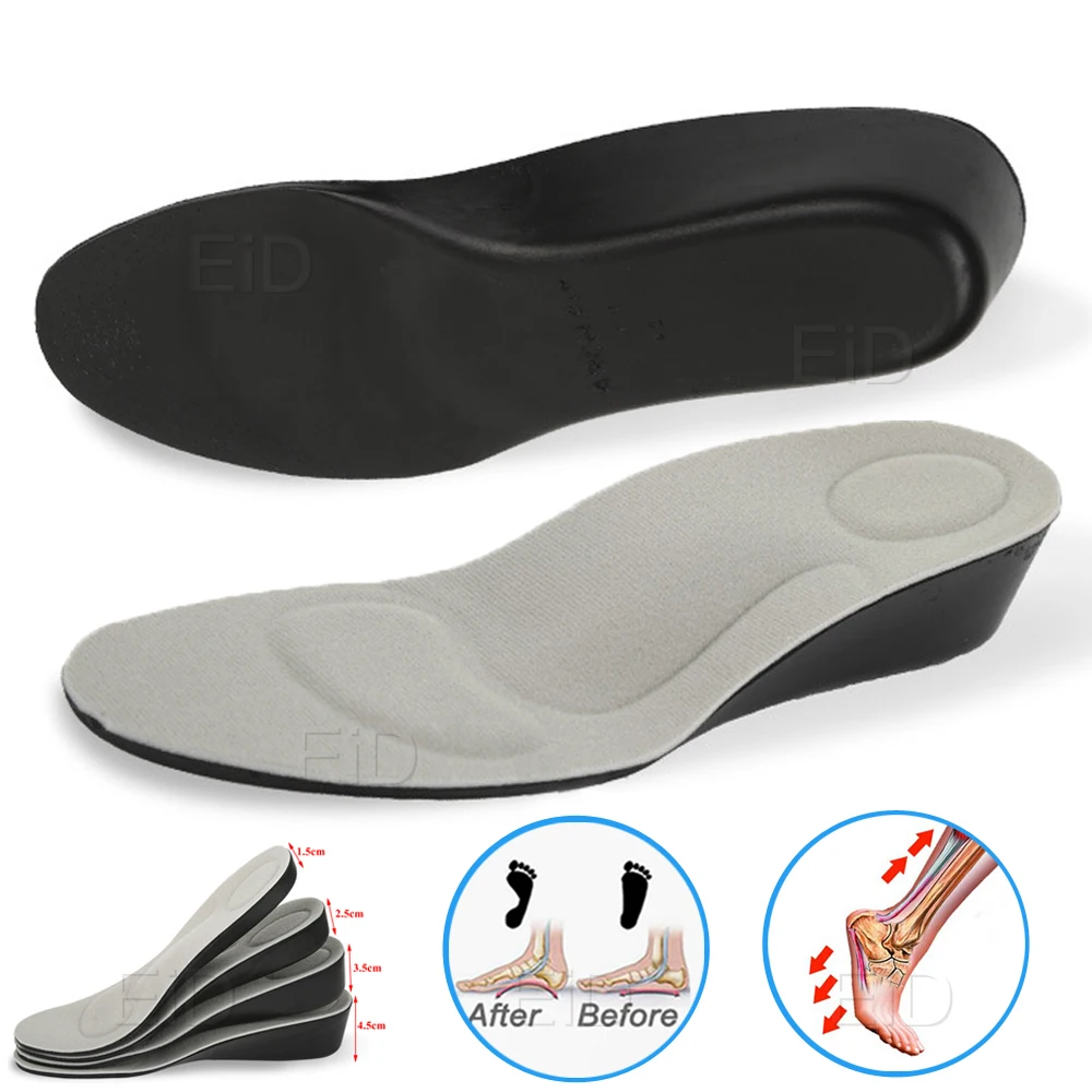 EiD Invisible Height Increase Insole for men women 1.5cm-4.5cm grow taller increase height Shoe Pad heel lift taller Foot Pad