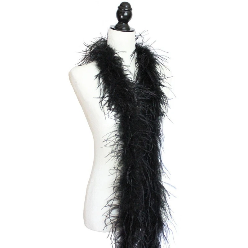 Black Ostrich Feathers Ostrich Feather Skirt 2meters Black Ostrich