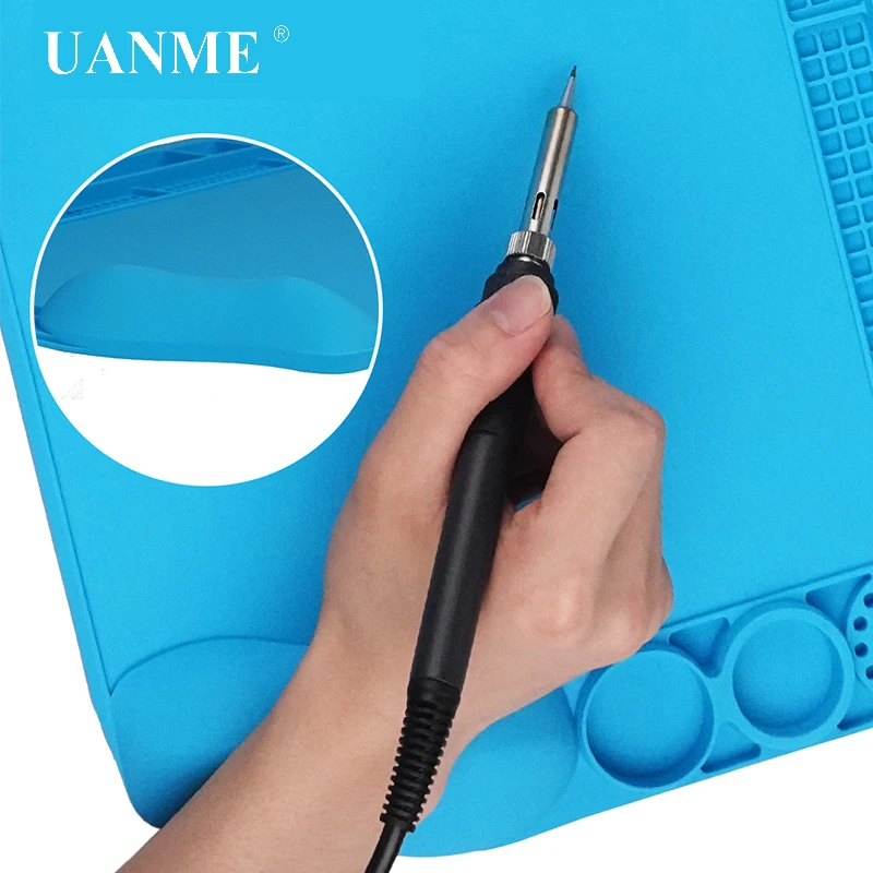 SS-004H 3D выпуклая поверхность магнитное Силиконовое коврик для пайки электроники 3D ремонт Pad для сотового телефона электроники пайки ремонт