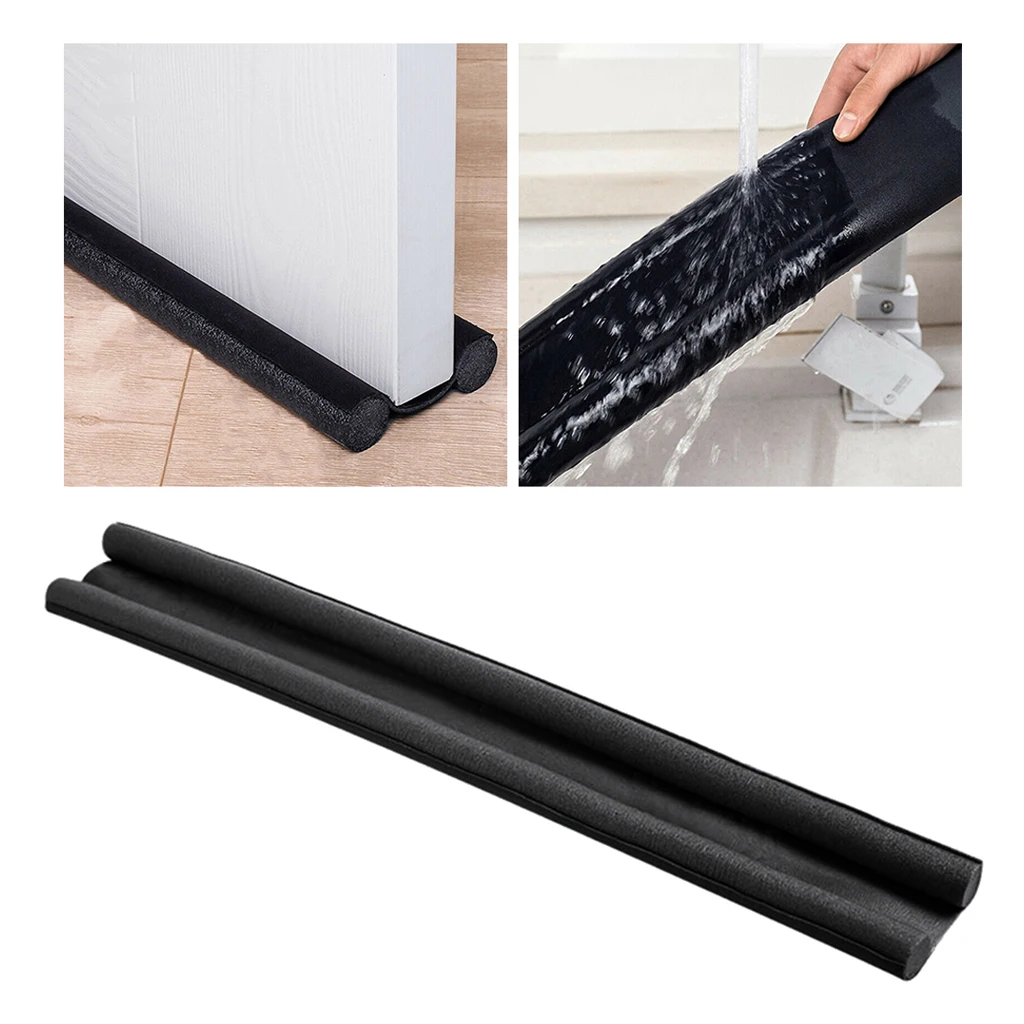 Twin Doors Draft Stopper Guard Draft Blocker Seal Soundproof Under Bottom Strip