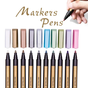 

10 Pcs Waterproof Paint Marker Pen Safe Gift Portable Graffiti for Student Writing FKU66