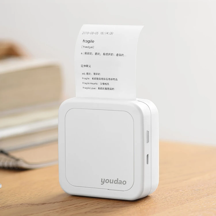 MI Mijia Youdao Карманный принтер GT1 портативный термопринтер Bluetooth мини беспроводной принтер этикеток термальный фотопринтер