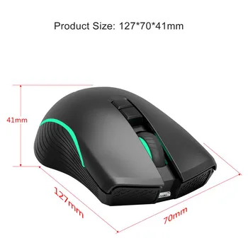 

2.4G Wireless Mouse Backlight Type-C Rechargeable Mouse Mice for Notebook Desktop PC LHB99