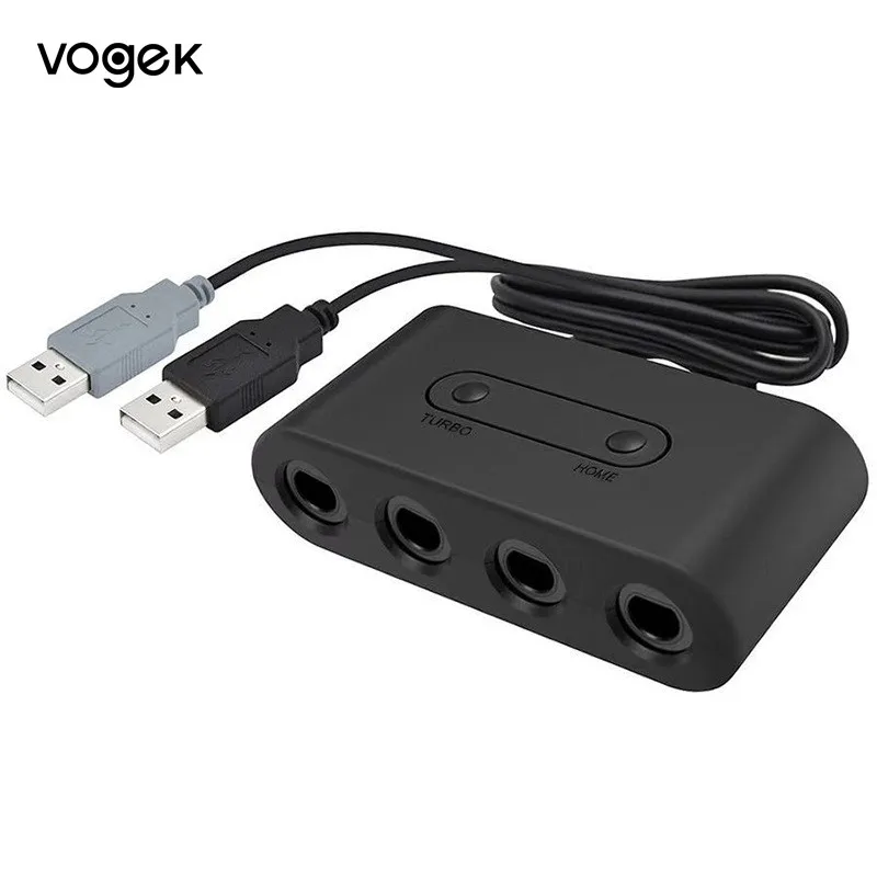 Vogek практические 4 Порты конвертер для геймкуб GC контроллер USB адаптер