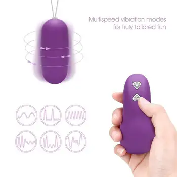 Wireless Remote Control Vibrator 68 different frequency luminous Jumping Egg Bullet magic eggs Pocket Vibration Massager 3