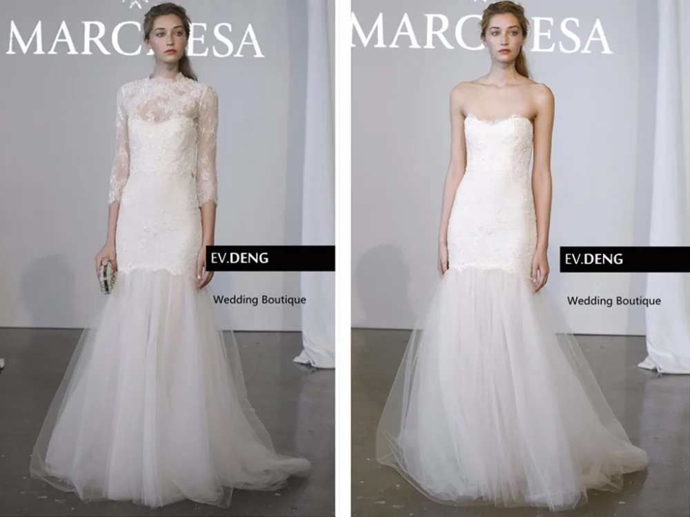 

vestido de noiva casamento custom a-line wedding dress with lace jacket 2016 hot sale new sexy Bridal Gown robe de mariage