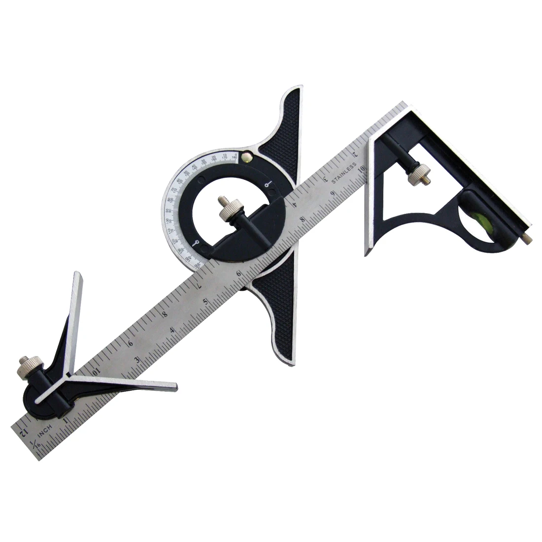 

Combination Square Set Angle Finder & Protractor Spirit Level Aluminum Alloy Ruler Mitre