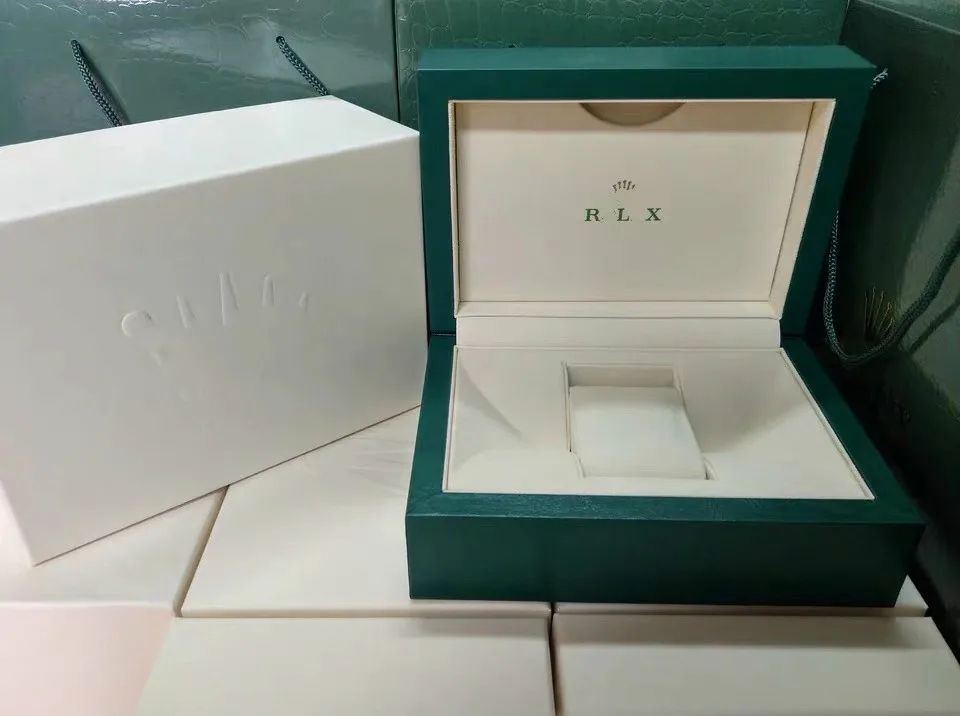 

Rolexable AAA Watch Box Inner Outer mans Watches Papers Card Wallet Boxes&Cases Men Rol Green box free shipping