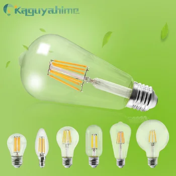 

=(K)= LED Filament Bulb Retro Edison Bulb E27 220V E14 Vintage Edison Lamp Candle Light Decor LED Edison Lampada C35/A60/ST64