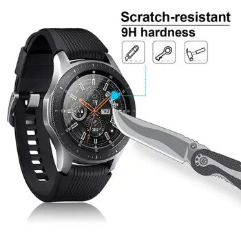 

3 pcs for Samsung Galaxy Watch 46mm practical Tempered Glass Screen Protector Protectives Film Guard Anti Explosion Anti-shatter