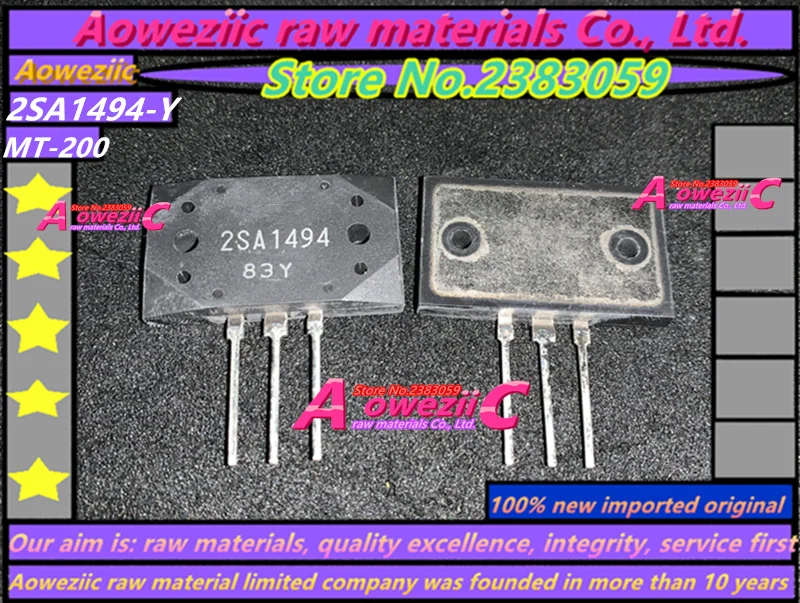 Aoweziic+ 100 импортный 2SA1494-Y 2SC3858-Y 2SA1494 2SC3858 2SA1494 MT-200 усилитель высокой мощности(1 пара