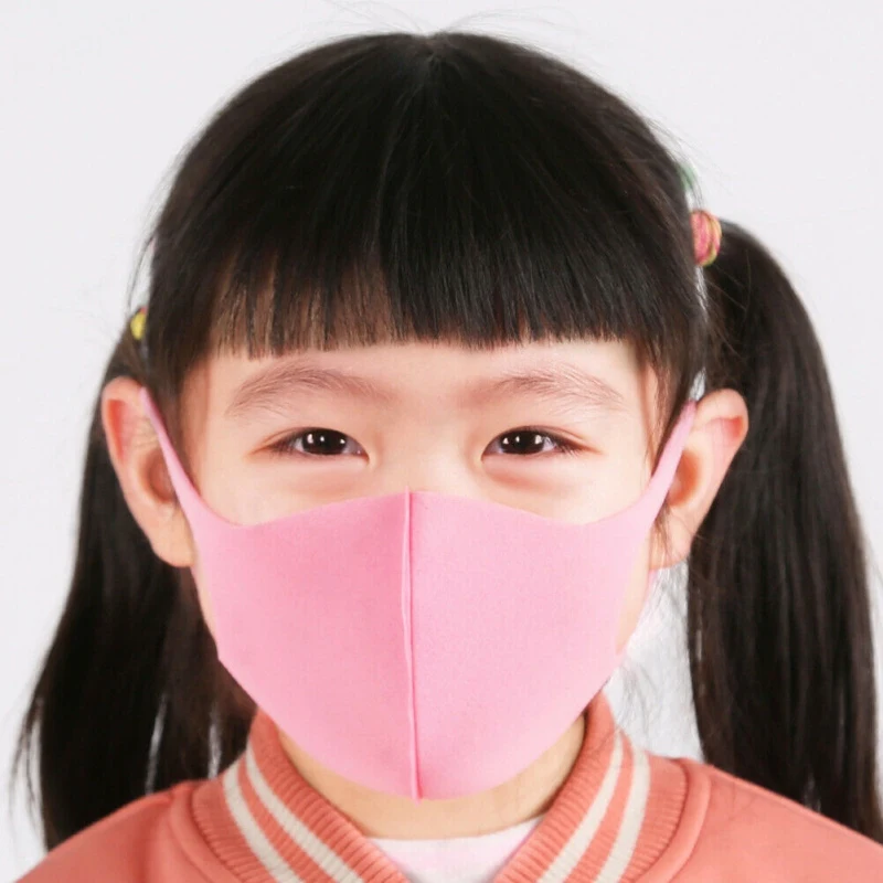 

3pcs Kids Outdoor Cycling Anti Dust Haze Sponge Mouth Face Mask Respirator Masks