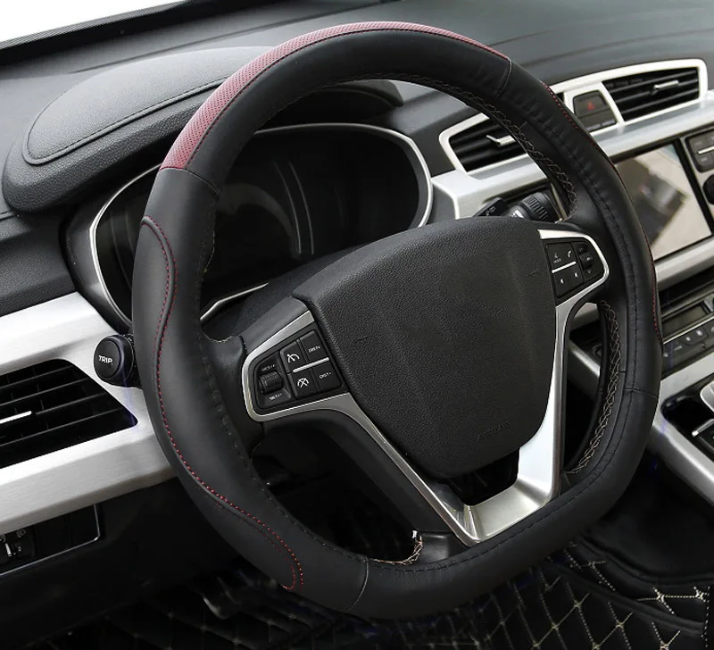 1 шт. для geely NL-3(boyue)- GS чехол на руль верхний слой кожи четыре сезона