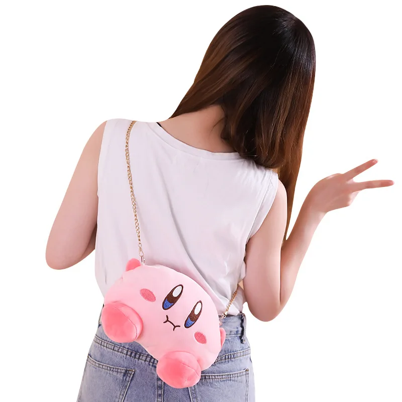 Горячая анимация игры Kirby портмоне сумка через плечо плюшевые рюкзаки Мягкие