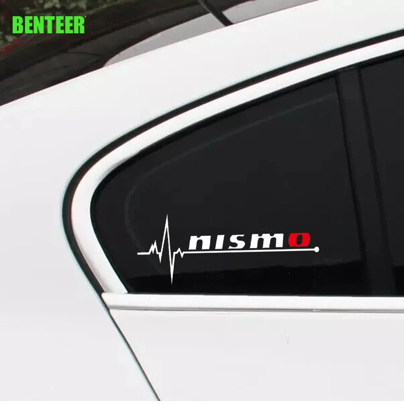 2 шт. nismo окна автомобиля стикер внешней отделки Стикеры для Nissan Tiida Sunny QASHQAI кольцо