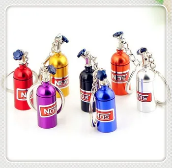 

car Turbo Nitrous Oxide Bottle Keychain Keyring Pill Box for BMW 530Li 335i 750i 330i 325i 320si 630i X6 M6 640i 640d