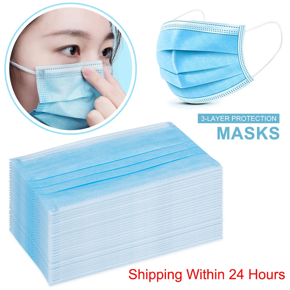 

Anti-Haze Fog PM2.5 High Quality Disposable Face Masks Nonwoven Anti granulosis Pollution Dustproof Mask Facial Protective Mask