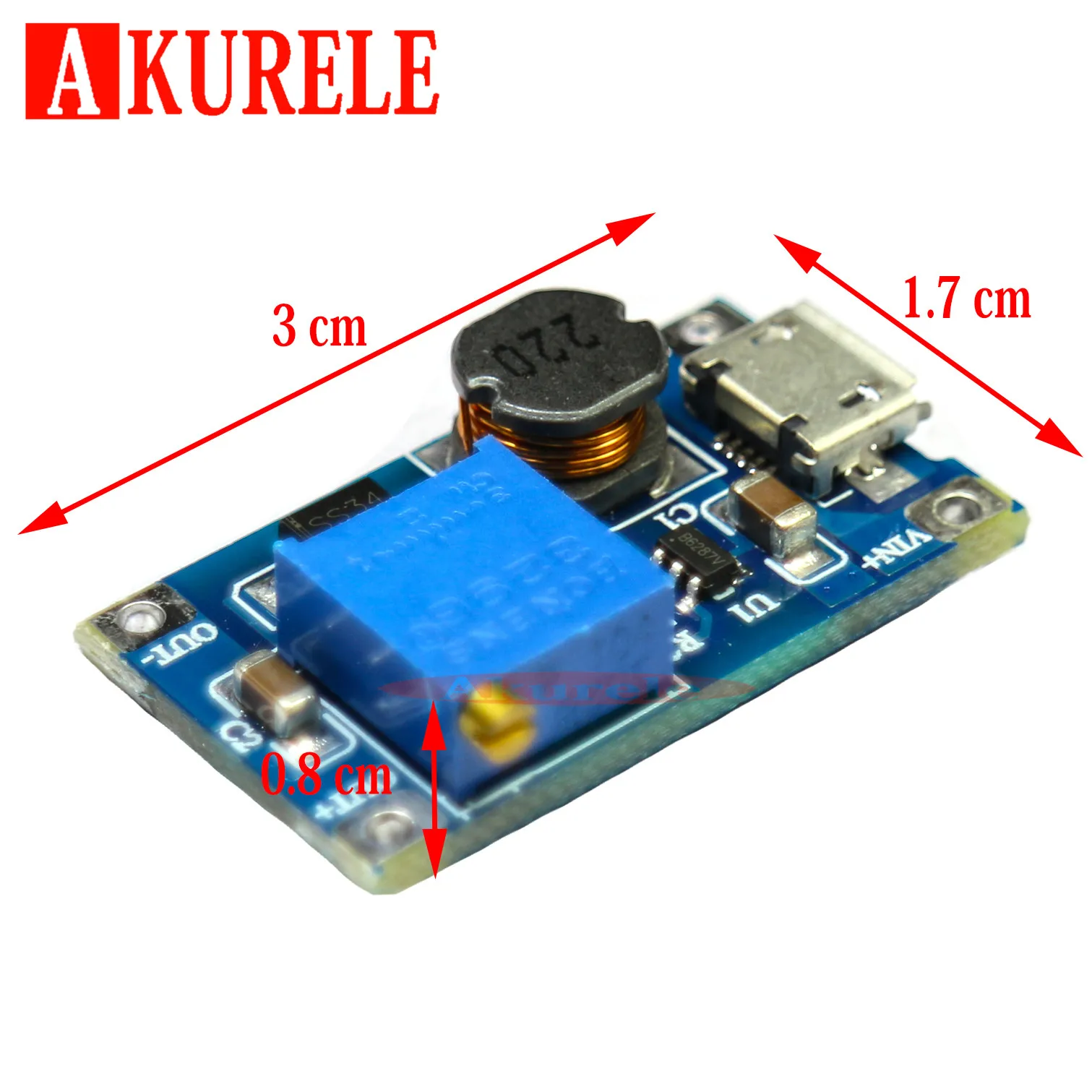 100 шт. 2A DC-DC регулируемый Повышающий Модуль MT3608 XL6009 Удлинительный модуль