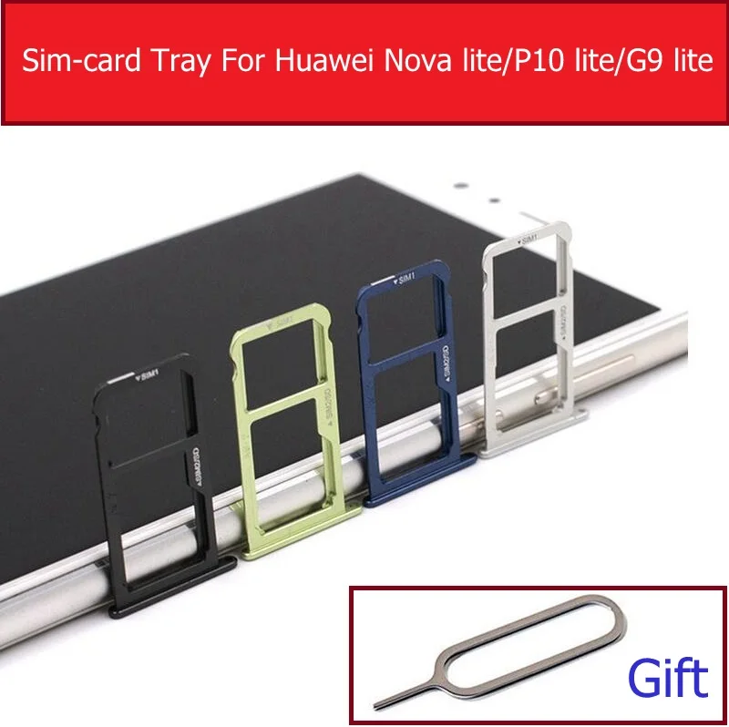 

SIM Card Tray Holder For Huawei NOVA Youth P10 G9 Lite GR3 2017 SD Card Reader Socket Adapter Sim Slot Replacement Repair Parts