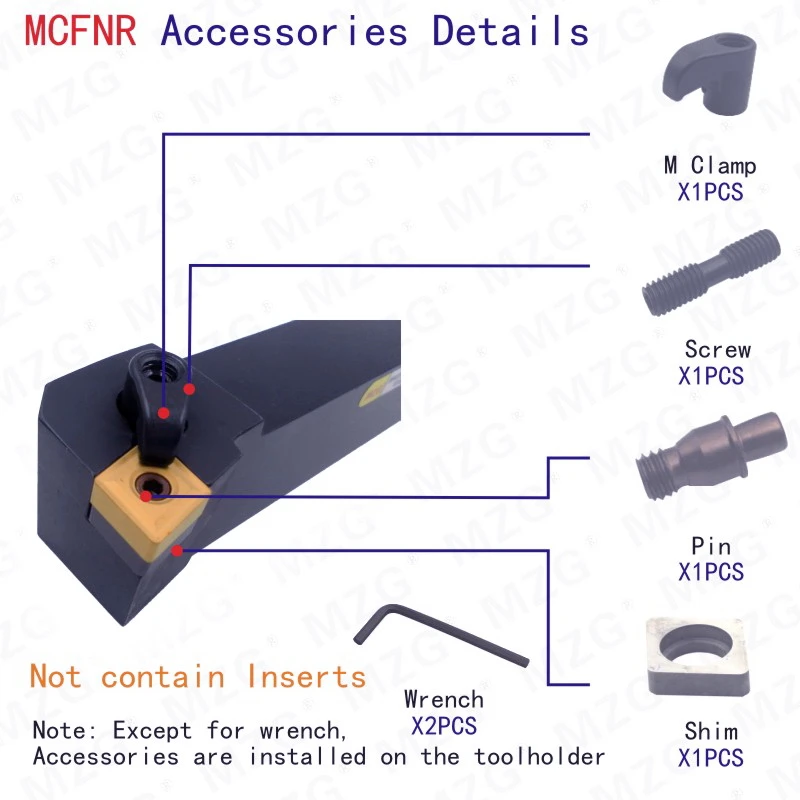 MOSASK MCFNR Расточные резцы MCFNR2020K12 токарный станок с ЧПУ держатели вольфрамовые карбидные вставки обрабатывающий бар внешние токарные инструменты