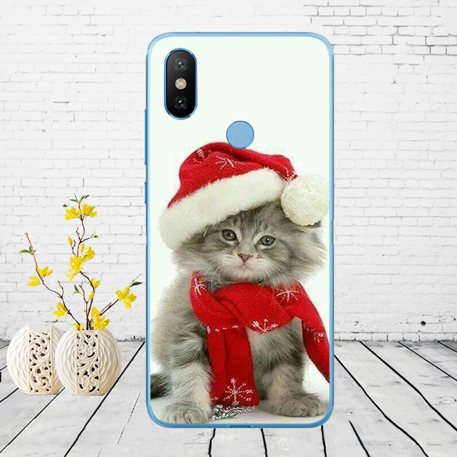 308DD счастливый новогодняя елка; Снег Мягкий силиконовый чехол для Xiao mi Red mi 6 6a mi 8 a2 lite note 5 6 pro 7 Case - Цвет: 2