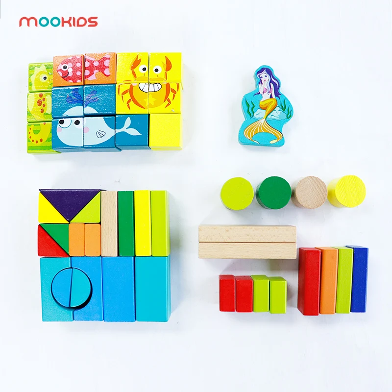 

Mookids Dominoes Game 50pcs/Set Wooden Colorful Rainbow Domino Blocks City Building Toy Early Educational Toys For Children