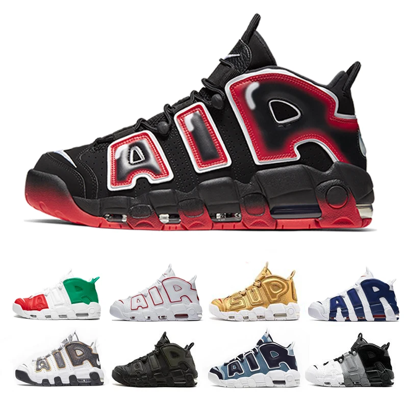 

zapatos Uptempo Mens Basketball Shoes Olympic Varsity Pippen Sports Maroon 3M Scottie For Women 96 QS Sneakers Size 36-46