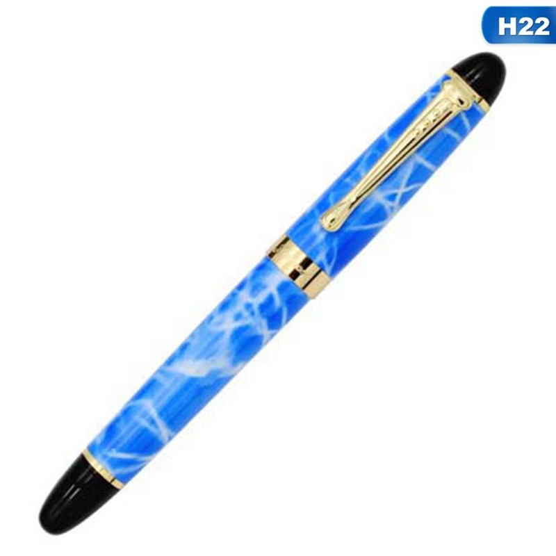 H22 Высококачественная металлическая Модифицированная каллиграфия Caneta, круглый корпус, Цветок, английская авторучка, канцелярские принадлежности, перьевая ручка - Цвет: H22