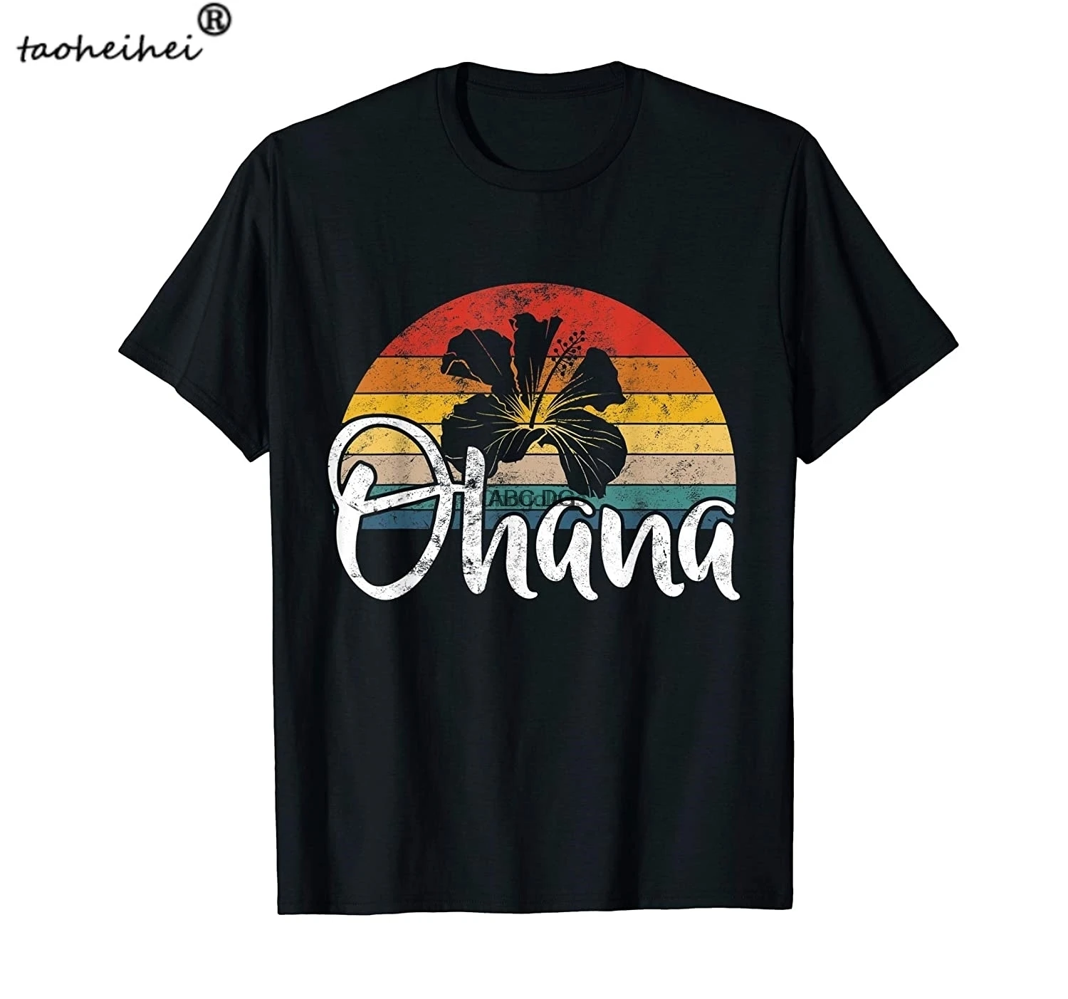Гавайская футболка Ohana в стиле ретро для отпуска мужчин и женщин | Мужская одежда