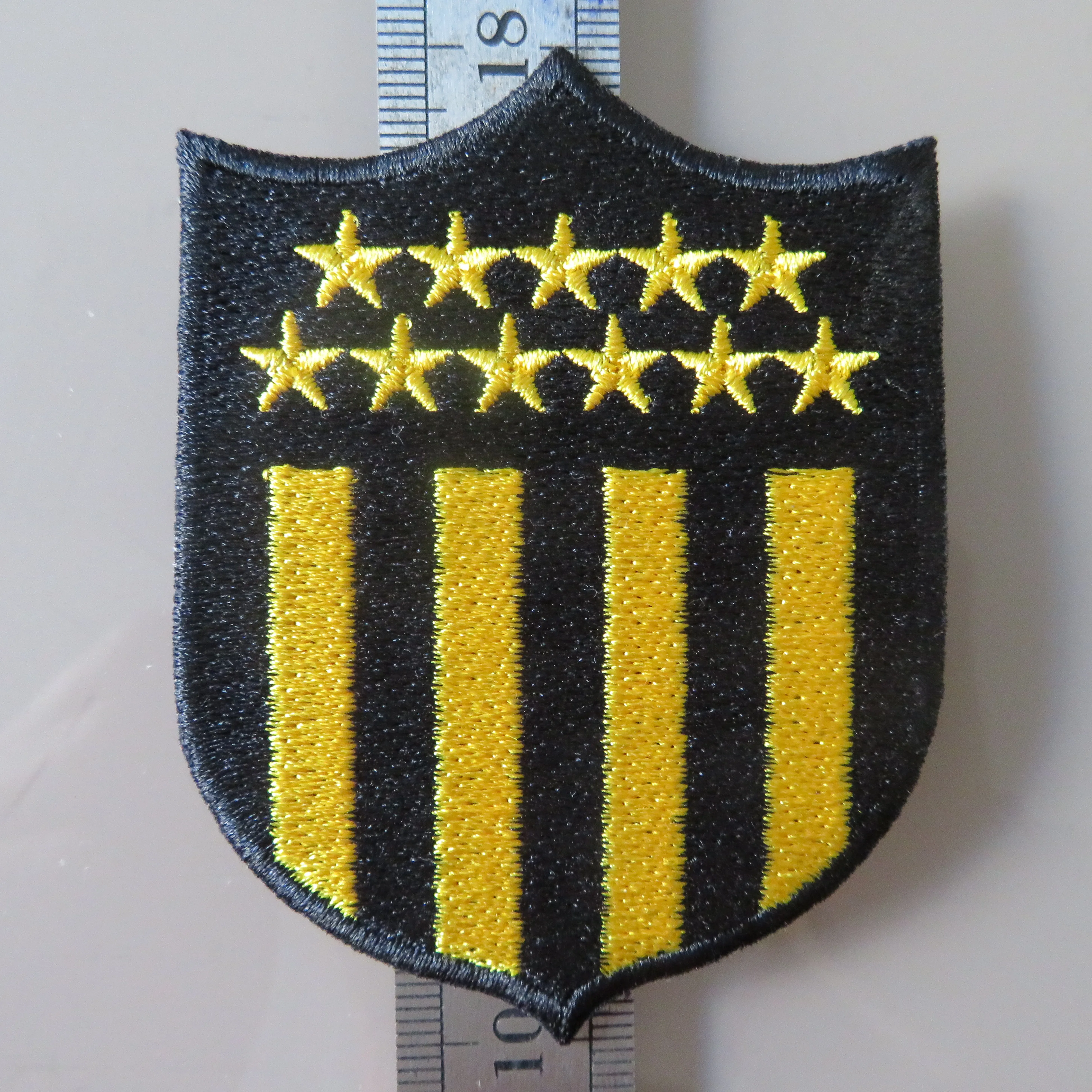 2 шт./лот Футбол fussball клубная команда Penarol Атлетико логотип термоклейкая заплата Aufnaeher аппликация Buegelbild вышитые