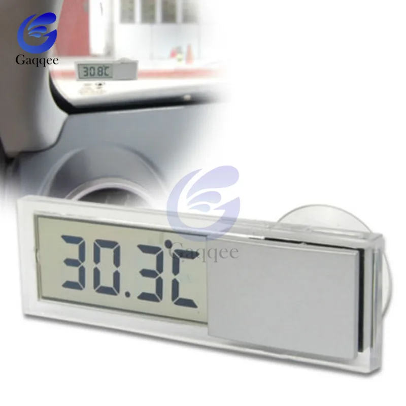 

Mini LCD Digital Temperature Meter Indoor Home Outdoor Suction Cup Car Thermometer Portable Thermometer For Auto Window Indoor