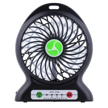 

Clearance Big Discount 2 in 1 Mini Desk Fan 3 Gear Speed USB/Li-ion Battery Rechargeable Multifunctional Fan1000mA Power Bank