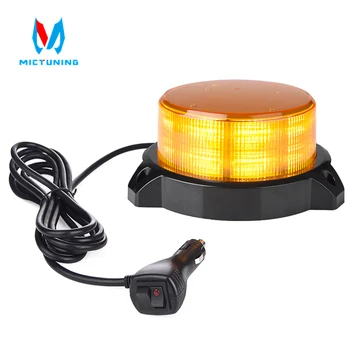 

MICTUNING 3005B 5.6 Inch Yellow Amber Caution Beacon Warning Emergency Light with Screws Mount 10-30V 3 Modes Strobe Light