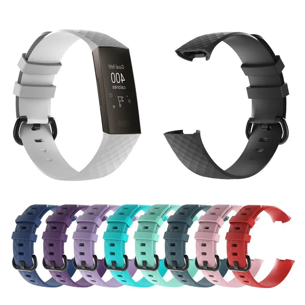 

For Fitbit Charge3 Replacement Wrist Strap Silicone Watchband for Fitbit Charge 3 Smart Band Watch Strap