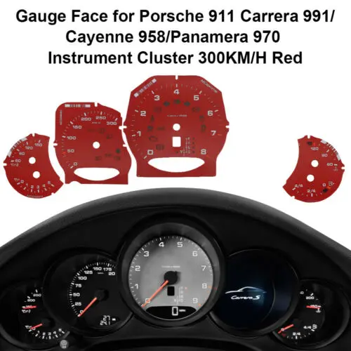 

Gauge Face for-Porsche 911 Carrera 991 / Cayenne 958 / Panamera970 250km/h 300KM/H