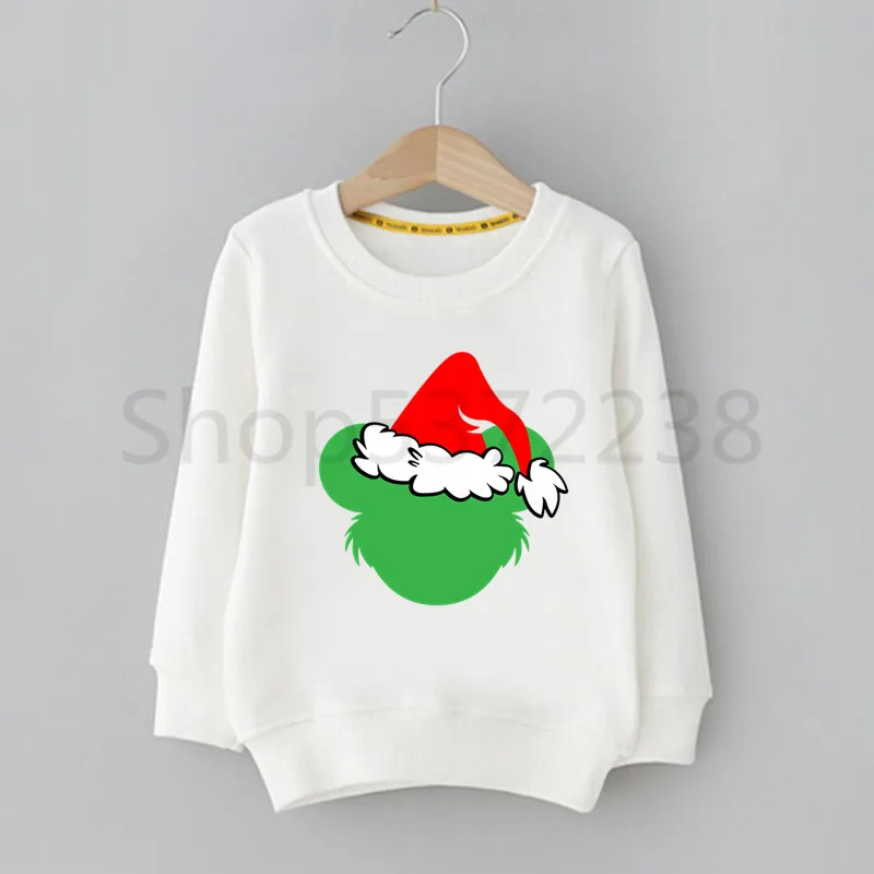 A Grinch Kids/Хаяо Миядзаки каваи; детские толстовки с капюшоном и милым принтом; детская одежда; толстовки с капюшоном для малышей - Цвет: A