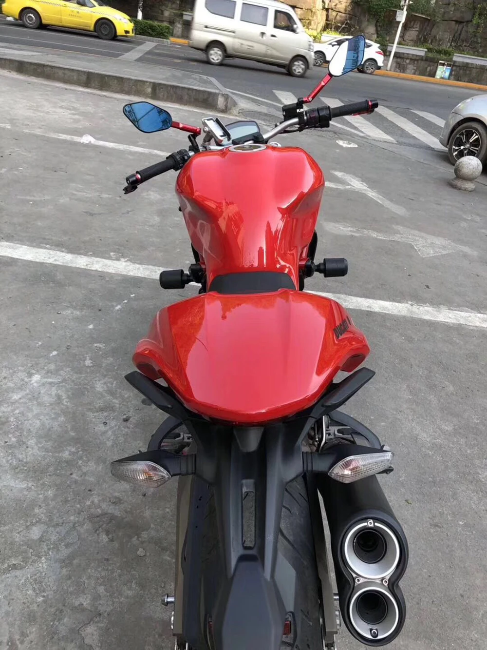 Для Monster 821/Dark/Stripe до и Monster 1200/S/Stripe до чехол для заднего сиденья задний обтекатель хомут из углеродного волокна цвет