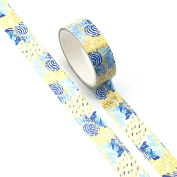 

2pcs/lot Decorative Beautiful Art Sunflower Foil Washi Tapes Japanese Kawaii Scrapbooking Tools Masking Tapes for Photo Album