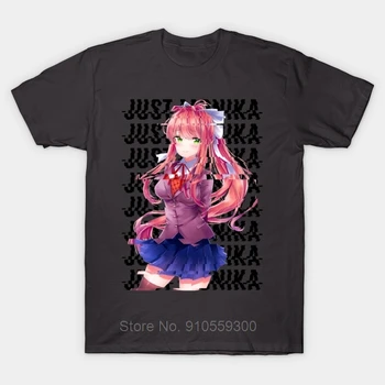 

Men t-shirt Just Monika Doki Doki Literature Club tshirt cotton tshirt men summer fashion t-shirt euro size