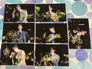 

MAP OF THE SOUL Bangtan Boys V SUGA J-HOPE Jung Kook JIN JIMIN RM autographed photo 4*6 Feb2020C