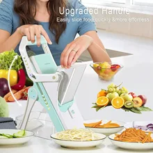 Foldable Safe Slicer Mandolin Manual Cutter Chopping Knife Cut Fruit French Fries Cut Potato Meat Vegetable Cutter Kitchen Tool