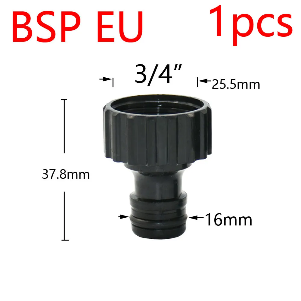 Quick Connector Nipple EURO USA 3/4 Inch Male Female Threaded Hose Pipe Adapter For Garden Hose Drip Irrigation Watering System 